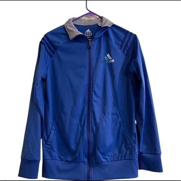 adidas Other - Men’s ADIDAS Blue Climalite Track Jacket